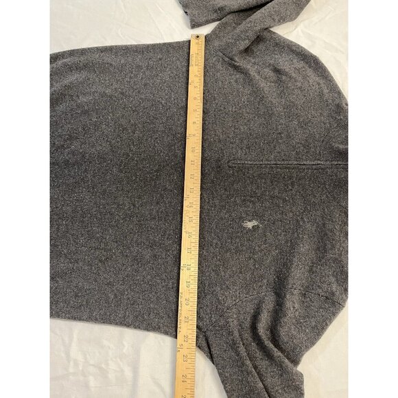 Polo Ralph Lauren Cashmere Gray Charcoal 1/4 Zip Sweater Size Medium Mint! - Picture 4 of 12